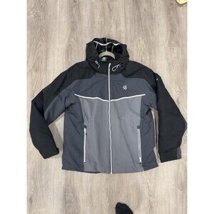 Dare2B Size XL Observe Mens Snow Ski Board Jacket gray black hoodie